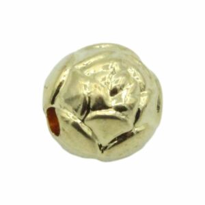 Rosette Bead – 10mm – Gold