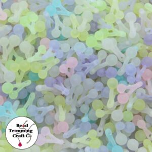 Berry Mini Charm - 13mm – Pastel Matte Mix