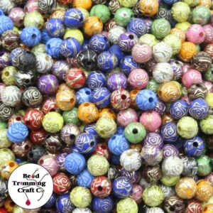 Rossette Bead - 6mm - Mix Colour