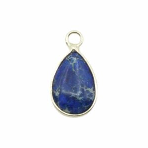 Imperial Jasper - Mini Pendant – 15mm – Blue / Gold