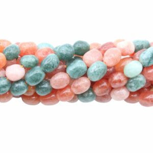 Jade - Barrel Bead – 10mm – 39cm strand - Mix B