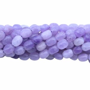 Jade - Barrel Bead – 10mm – 39cm strand - Purple