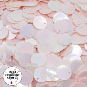 Sequin - Round - Flat – 10mm – Pink - Price per gram