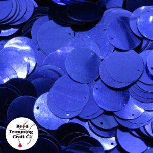 Sequin - Round - Flat – 15mm – Purple - Price per gram