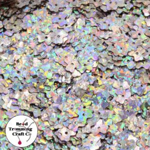 Sequin - 3 Leaf Clover – 7mm – Silk Laser - Price per gram