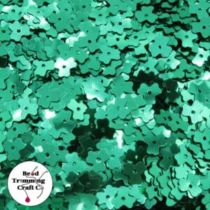 Sequin - 3 Leaf Clover – 7mm – Green - Price per gram
