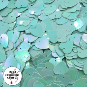 Sequin - Heart – 10mm – Teale AB - Price per gram