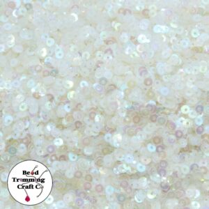 Sequin - Round - Flat – 3mm – Clear AB - Price per gram