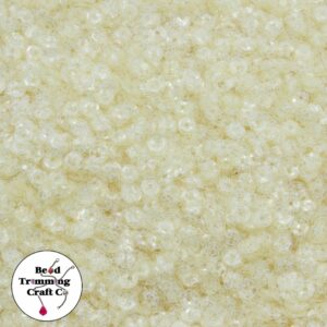 Sequin - Round - Cup – 3mm – Cream Transparent - Price per gram