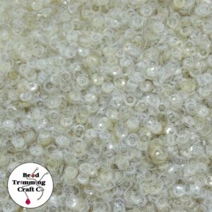 Sequin - Round - Cup – 3mm – Silver Shade Transparent - Price per gram