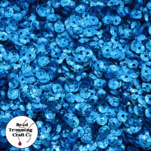Sequin - Round - Cup – 4mm – Blue Laser - Price per gram