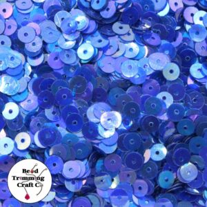 Sequin - Round - Flat – 5mm – Purple Iris - Price per gram