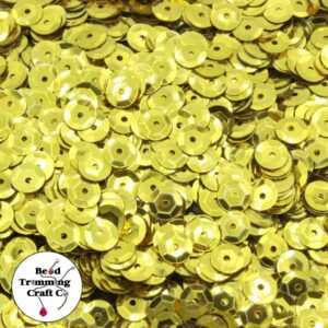Sequin - Round - Cup – 6mm – Gold - Price per gram