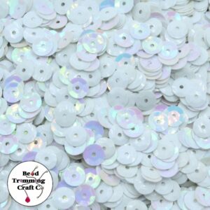 Sequin - Round - Cup – 6mm – Mother Of Pearl - Price per gram