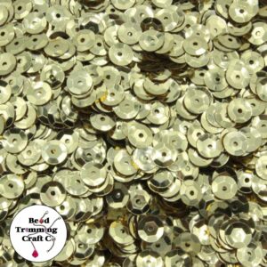Sequin - Round - Cup – 6mm – Gold Old - Price per gram