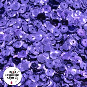 Sequin - Round - Cup – 6mm – Purple - Price per gram