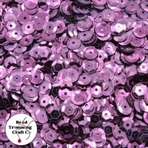 Sequin - Round - Cup – 6mm – Purple Mtlc - Price per gram