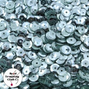 Sequin - Round - Cup – 5mm – Silver - Price per gram