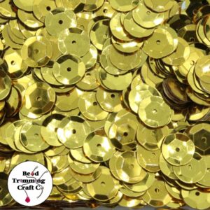 Sequin - Round - Cup – 10mm – Gold - Price per gram