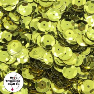 Sequin - Round - Cup – 10mm – Gold Old - Price per gram