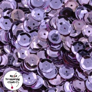 Sequin - Round - Cup – 10mm – Pink Mauve - Price per gram