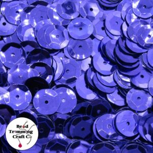 Sequin - Round - Cup – 10mm – Purple - Price per gram