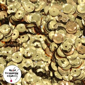Sequin - Round - Cup – 8mm – Bronze - Price per gram