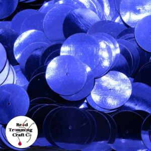 Sequin - Round - Flat – 20mm – Purple - Price per gram