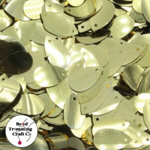 Sequin - Drop – 15mm – Gold - Price per gram