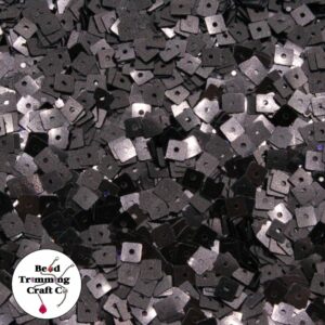 Sequin - Square – 4mm – Dark Brown - Price per gram