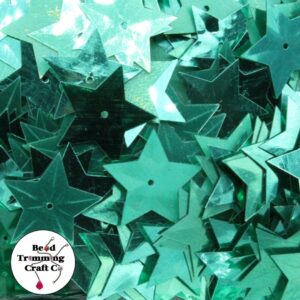 Sequin - Star – 18mm – Green Matte - Price per gram