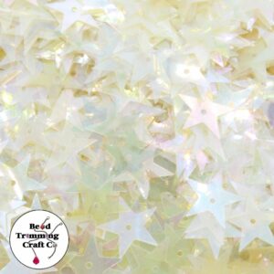 Sequin - Star – 12mm – AB Transparent - Price per gram