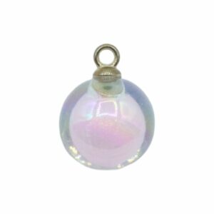 Drop – Round - 16mm – Pink / Antique Gold