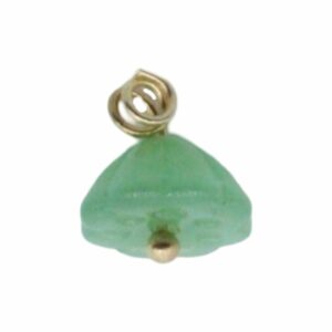 Faux Jade Floral Charm - 10mm