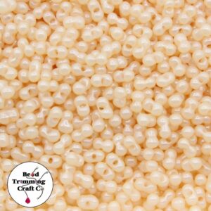 Peanut Bead - 6mm - Luster Apricot – Price per gram