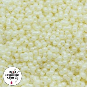 Peanut Bead - 6mm - Luster Cream – Price per gram