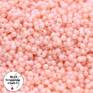 Peanut Bead - 6mm - Luster Peach – Price per gram