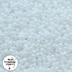 Peanut Bead - 6mm - Luster White – Price per gram