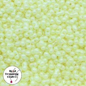 Peanut Bead - 6mm - Luster Yellow – Price per gram