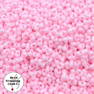 Peanut Bead - 6mm - Pearl Candy Pink – Price per gram