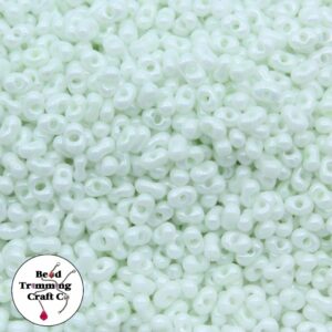 Peanut Bead - 6mm - Pearl Mint – Price per gram