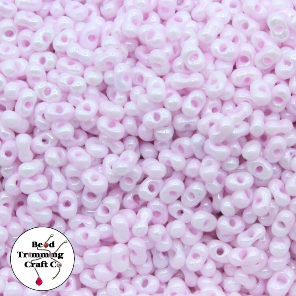Peanut Bead 6mm Pearl Pink Price per gram Bead, Trimming & Craft Co