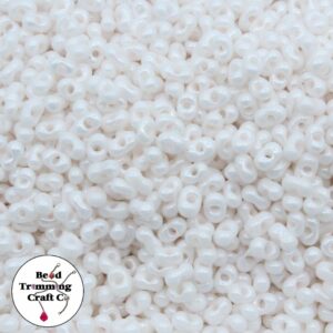 Peanut Bead - 6mm - Pearl White – Price per gram