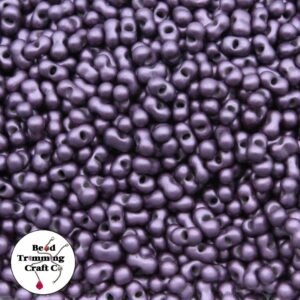 Peanut Bead - 6mm - Powder Dark Purple – Price per gram