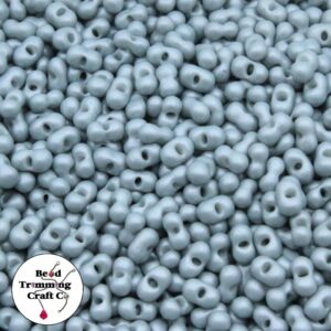 Peanut Bead - 6mm - Powder Grey – Price per gram