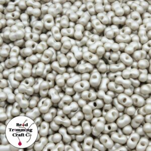 Peanut Bead - 6mm - Powder Platinum – Price per gram