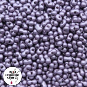 Peanut Bead - 6mm - Powder Purple– Price per gram