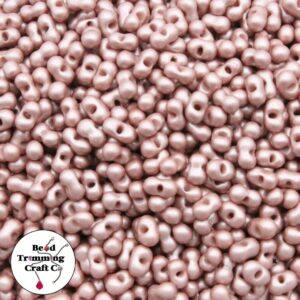 Peanut Bead - 6mm - Powder Rose – Price per gram
