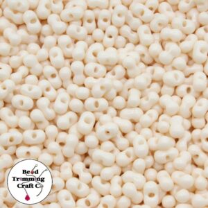 Peanut Bead - 6mm - Opaque Apricot – Price per gram