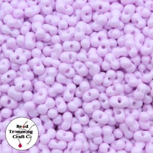 Peanut Bead - 6mm - Opaque Mauve – Price per gram
